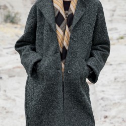 women's loose single breasted woolen coat HF1302-02-04