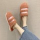 Women Warmed Lined Non Slip Home Plush Cotton Slippers