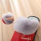 Women Soft Furry Waterproof Slip Resistant Warm Lining Indoor Slippers