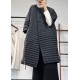 Plus Size Yellow Button Pockets Patchwork Thin Parka Winter