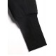 Fine black winter parkas oversize hooded zippered winter coats