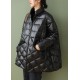 Boutique Chocolate zippered Pockets Loose Winter Down Coat