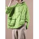2025 Loose Fitting Winter Puffer Jacket Hooded Green Down Coat