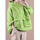 2025 Loose Fitting Winter Puffer Jacket Hooded Green Down Coat