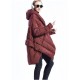 Black fashion Cloak asymmetrical design Thick Winter Duck Down Coat