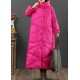 Luxury Loose fitting womens parka Jackets rose hooded Button Down warm winter coat