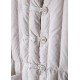 Free Shipping-luxury Plus Size Winter Overcoat Beige Hooded Large Pockets Coat
