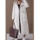 Free Shipping-luxury Plus Size Winter Overcoat Beige Hooded Large Pockets Coat