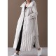 Free Shipping-luxury Plus Size Winter Overcoat Beige Hooded Large Pockets Coat