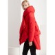 Black fashion Cloak asymmetrical design Thick Winter Duck Down Coat