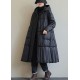 Boho Black fashion Loose Pockets Winter down coat