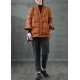 Caramel V Neck Button Thick fashion Winter Duck Down Jackets