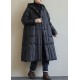 Boho Black fashion Loose Pockets Winter down coat