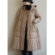 Boho Black fashion Loose Pockets Winter down coat