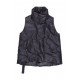 Beautiful Black Peter Pan Collar zippered Duck Down Winter down vest