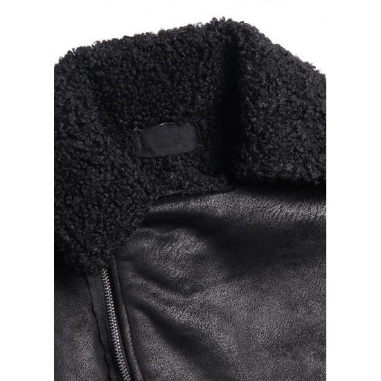 New oversized long jackets winter coats black zippered wool overcoat