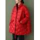 Boutique Chocolate zippered Pockets Loose Winter Down Coat