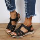 Women’s Summer Comfort Round Toe Hand Sewn Plus Size Platform Sandals